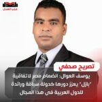 يوسف العوال: انضمام مصر لاتفاقية “بازل” يعزز دورها كدولة سباقة ورائدة للدول العربية فى هذا المجال