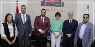 حزب العدل يستقبل وفدا من سفارة الاتحاد الأوروبي في مصر