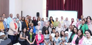 أمينة المرأة بالإسكندرية تشارك في مؤتمر حول دور أطراف العمل الثلاثة للحد من العنف داخل بيئة العمل