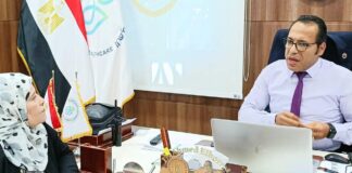 السلايمي تلتقي محافظ الأقصر لبحث مشروعات إسنا التنموية