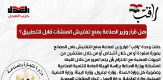 اصدرت وحدة راقب بيان بخصوص قرار وزير الصناعة بمنع التفتيش على المصانع بصورة منفردة