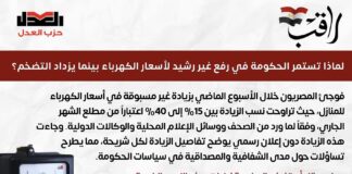 اصدرت وحدة راقب بيان بعنوان “لماذا تستمر الحكومة في رفع غير رشيد لأسعار الكهرباء بينما يزداد التضخم؟”