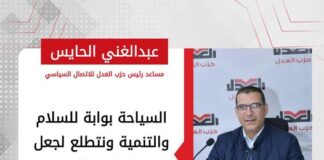 عبدالغني الحايس: السياحة بوابة للسلام والتنمية ونتطلع لجعل مصر المقصد السياحي الأول عالميًا