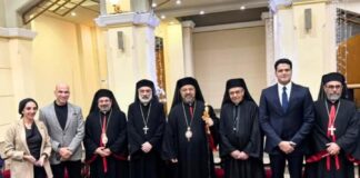 وفد من حزب العدل يهنئ بطريركية الأقباط الكاثوليك بعيد الميلاد المجيد