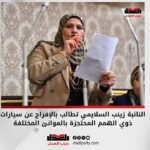 النائبة زينب السلايمي تطالب بالإفراج عن سيارات ذوي الهمم المحتجزة بالموانئ المختلفة