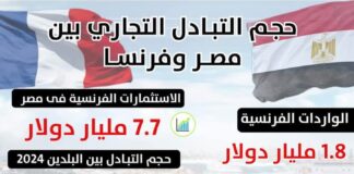 تعرف على حجم التبادل التجاري بين مصر وفرنسا