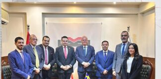 حزب العدل يستقبل السفير السويدي بالقاهرة