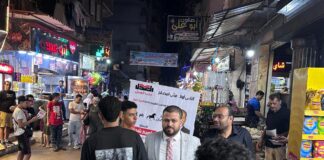 المرشح إبراهيم شحاتة (رقم ١٤ – رمز الحصان) في جولة ميدانية بشوارع المنتزه بالإسكندرية