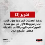 تقرير رقم (2) الصادر عن غرفة العمليات المركزية