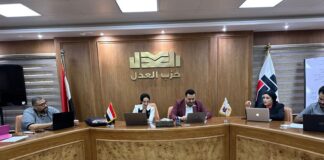 غرفة عمليات حزب العدل تواصل عملها بعد غلق باب التصويت ومتابعة دقيقة لعملية الفرز