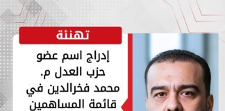 إدراج اسم عضو حزب العدل م. محمد فخرالدين في قائمة المساهمين في أهم دليل عالمي لإدارة المشروعات بالعالم