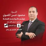 وفقا للحصر العددي مرشح حزب العدل عن دائرة بندر المحلة اللواء محمود الكموني يدخل جولة الإعادة.