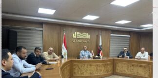 أمين حزب العدل بالقاهرة يعقد اجتماعاً تشاوريا