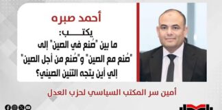 أحمد صبره يكتب: ما بين “صُنع في الصين” إلى “صُنع مع الصين” و“صُنع من أجل الصين”