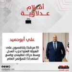 علي أبوحميد: 55 مرشحًا يتنافسون على الهيئة العليا لحزب العدل وسط حراك تنظيمي واسع استعدادًا للمؤتمر العام